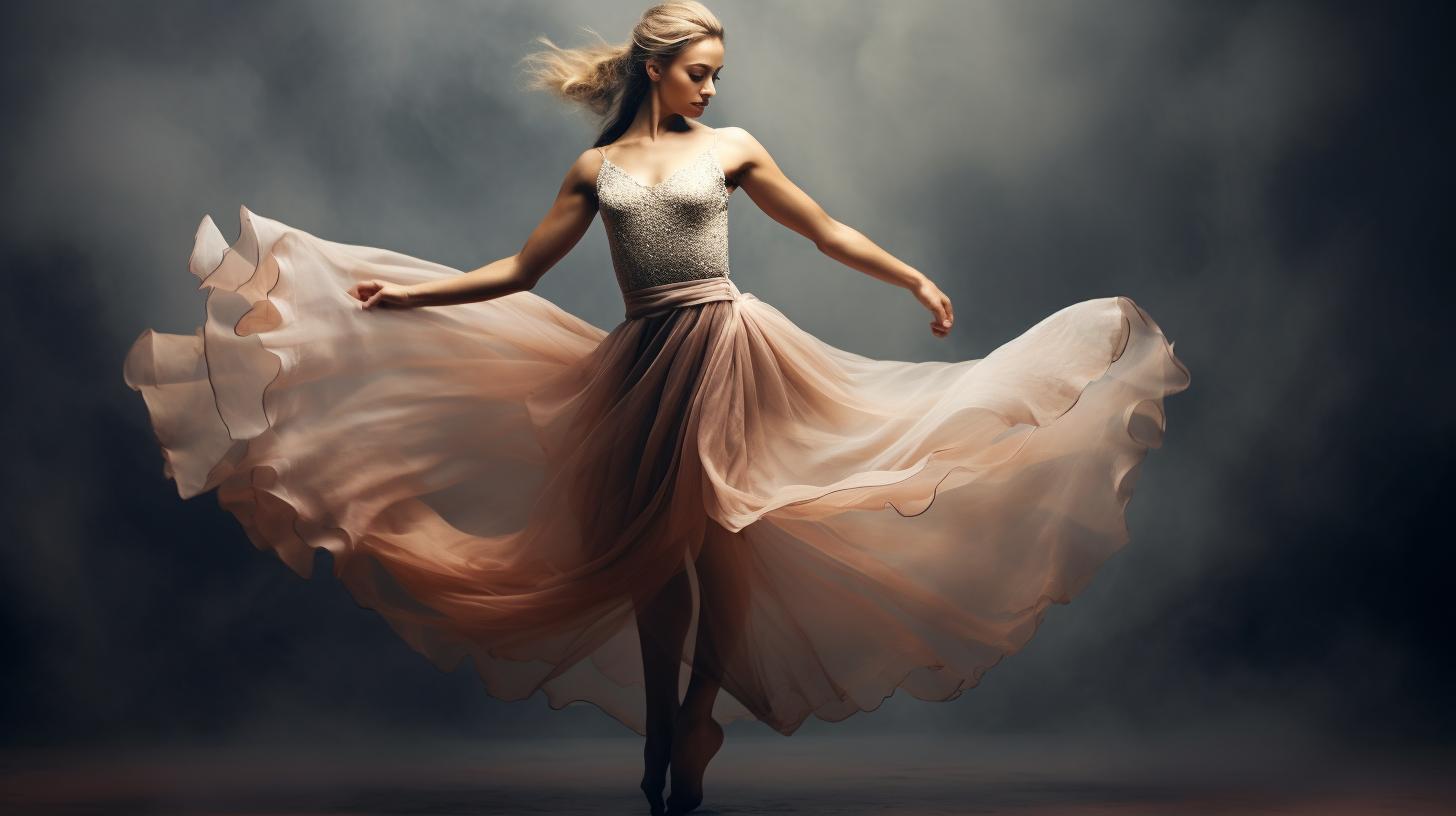 The image should depict a professional ballet dancer in a graceful and elegant pose